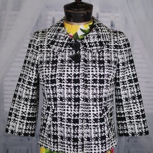 Gorgeous Nordstrom Black/White Sematiks Jacket